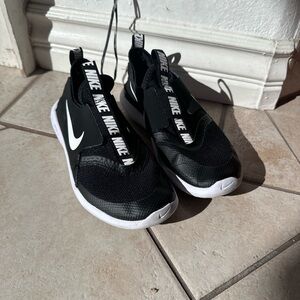 Nike Kids Black and White Slip-On Sneakers